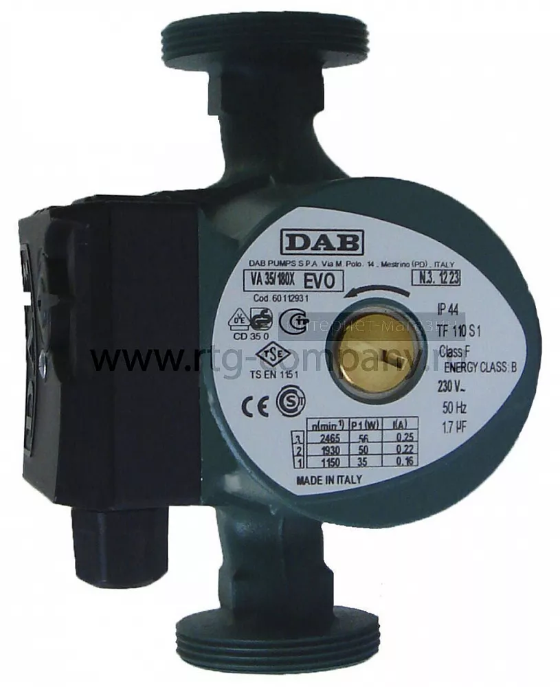 Насос циркуляционный DAB VA 35/180X 32-40 60112931, 60182180H 180 мм без гаек